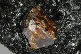 Fluorescent Zircon Crystals in Biotite Schist - Norway #175861-2